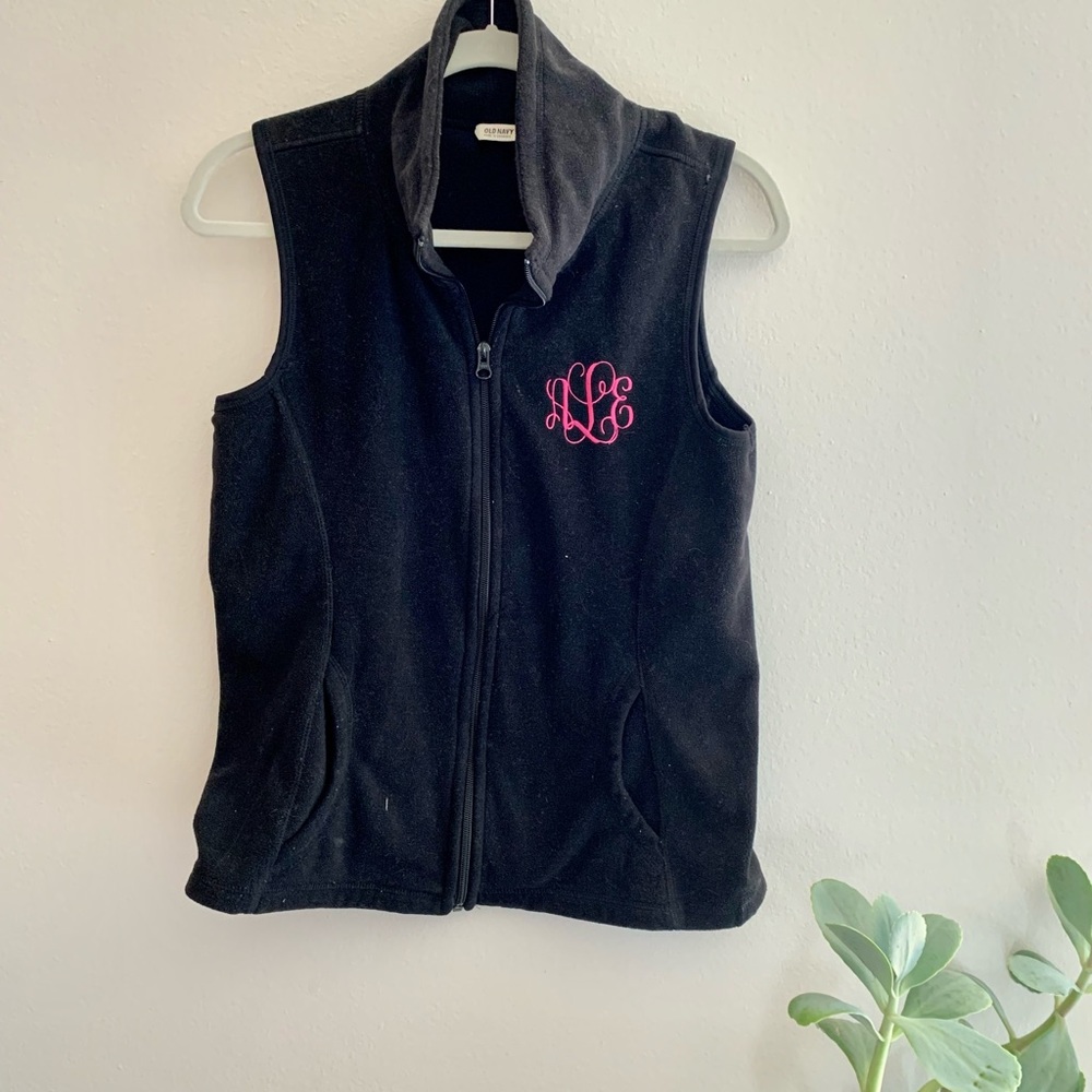‼️ Monogrammed Fleece Vest